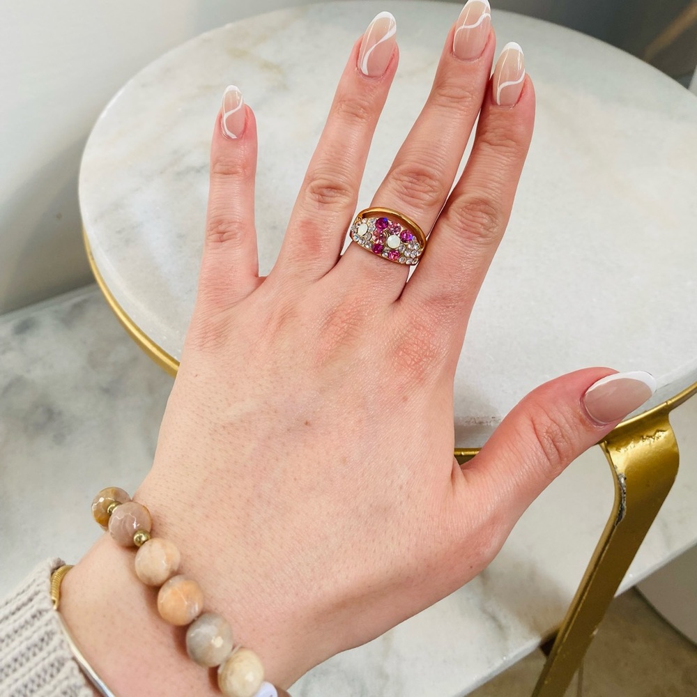 NEW Ring - Multicoloured gold
